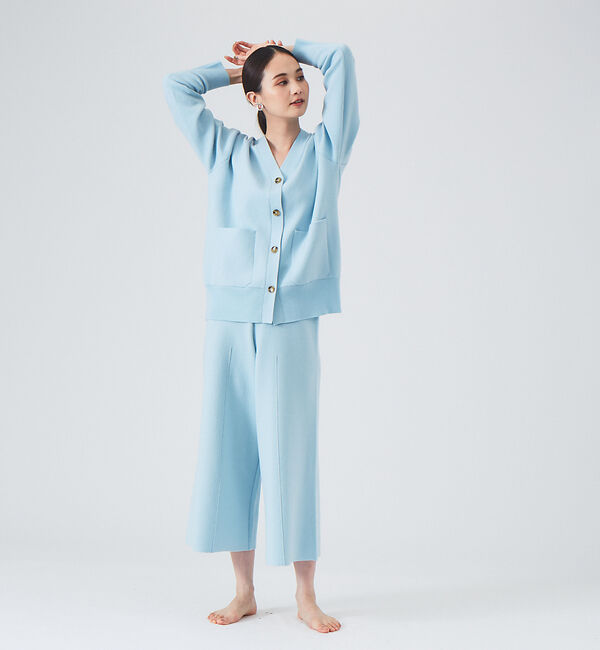 qualite「【WEB・一部店舗限定】圧縮ニットクロップドパンツ◇セットアップ対応」|その他|