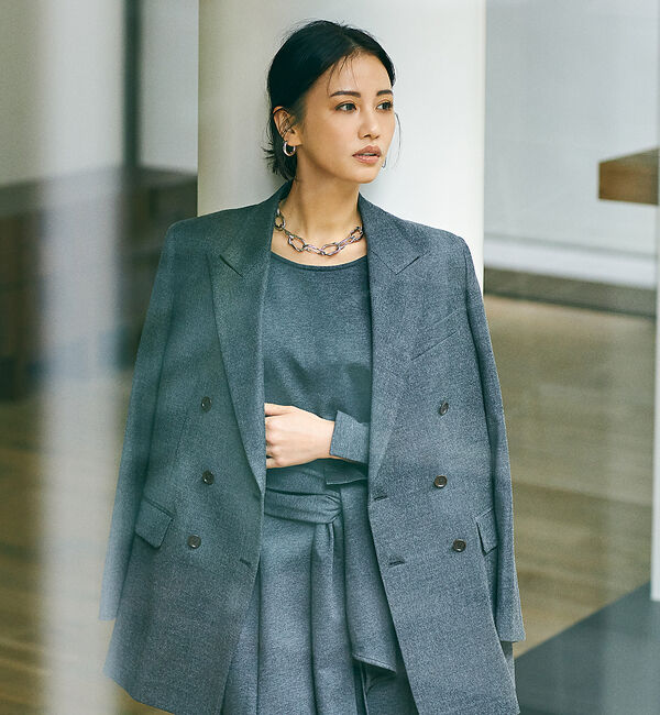 qualite「【鳳山えり&times;qualite】2WAYバックリボンワンピース」|ワンピース|