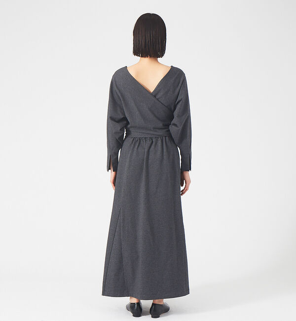 qualite「【鳳山えり&times;qualite】2WAYバックリボンワンピース」|ワンピース|