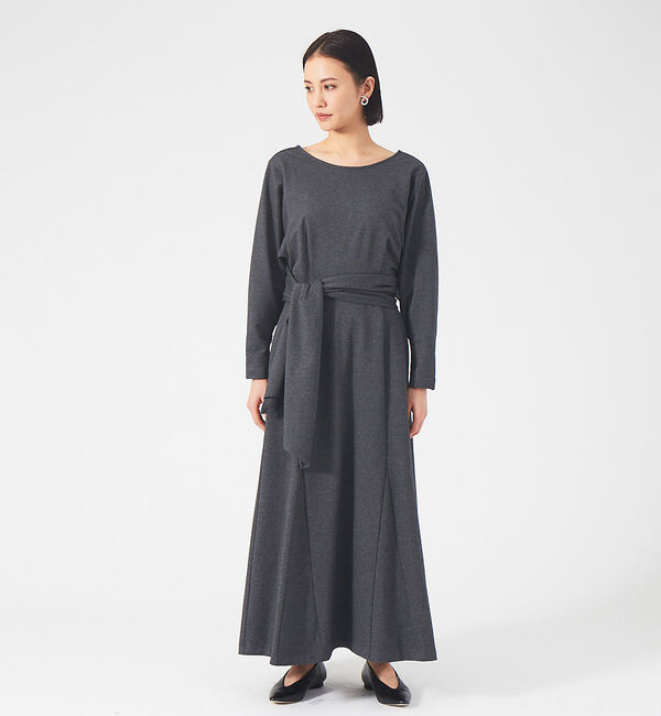 qualite「【鳳山えり&times;qualite】2WAYバックリボンワンピース」|ワンピース|