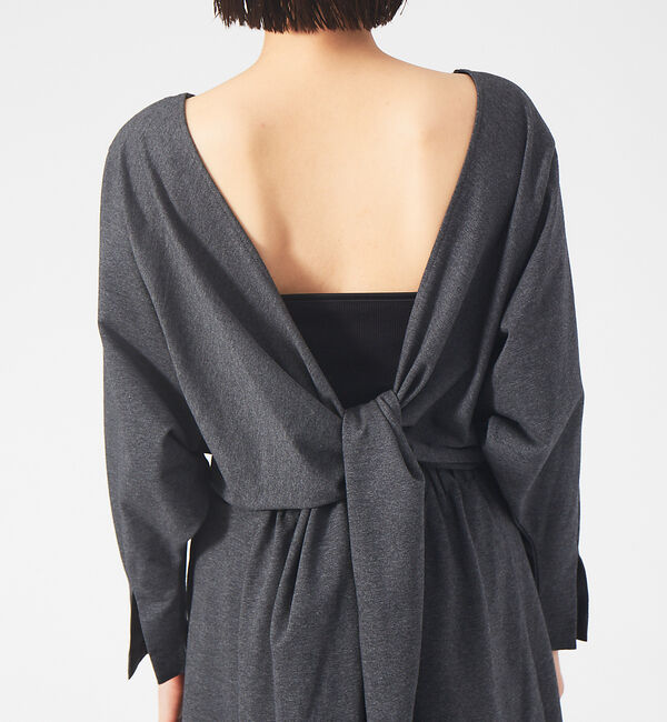 qualite「【鳳山えり&times;qualite】2WAYバックリボンワンピース」|ワンピース|