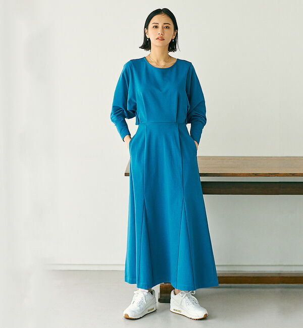 qualite「【鳳山えり&times;qualite】2WAYバックリボンワンピース」|ワンピース|