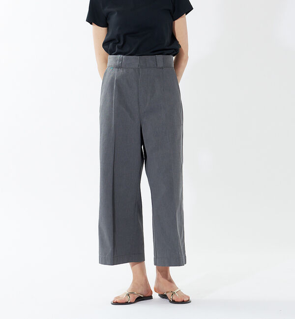 qualite「【Dickies&times;qualite】ワイドパンツ」|その他|チャコールグレー