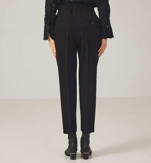 qualite「【WEB限定・8.5分丈】ダブルクロスハイウエストパンツ」|その他|