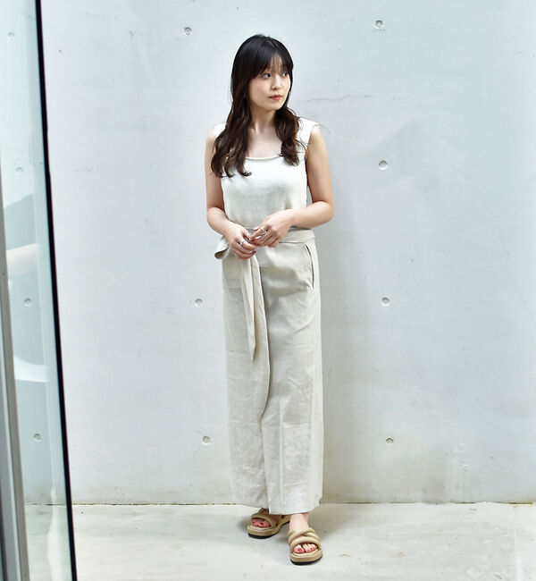 AU BANNISTER「【WEB限定】厚底 チューブ クッション フラット サンダル」|サンダル|