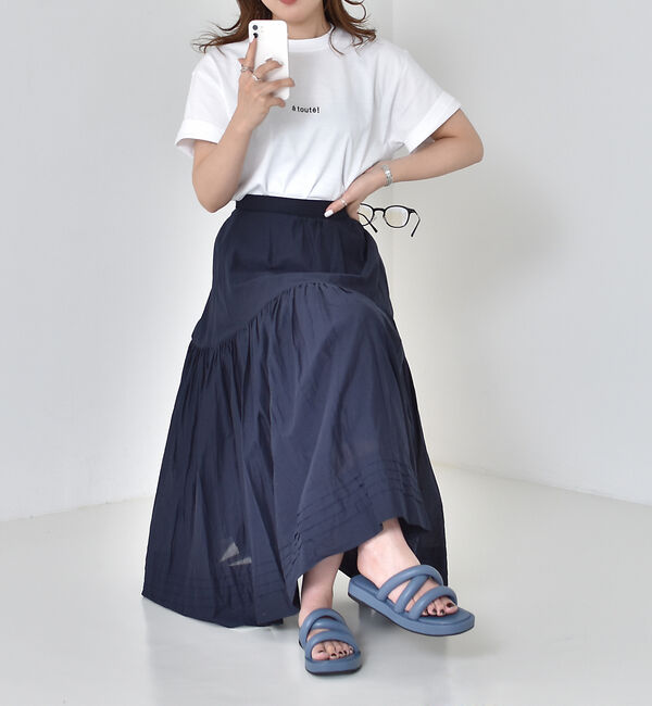 AU BANNISTER「【WEB限定】厚底 チューブ クッション フラット サンダル」|サンダル|