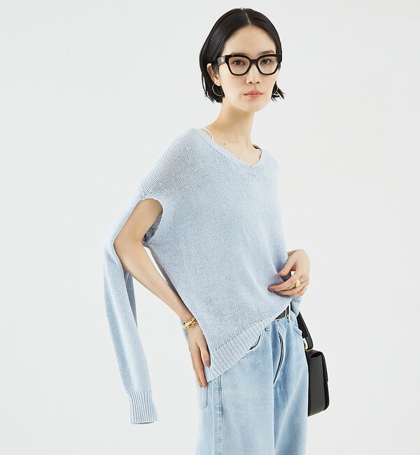 The Store by C' 「【COCUCA】リネンシルクプルオーバー」|ニット・セーター|