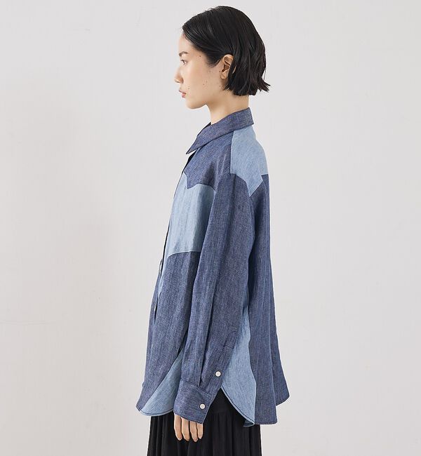 The Store by C' 「【TWP】Austin Shirt in Washed Hemp Denim／ヘ」|シャツ・ブラウス|