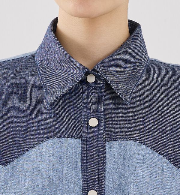 The Store by C' 「【TWP】Austin Shirt in Washed Hemp Denim／ヘ」|シャツ・ブラウス|