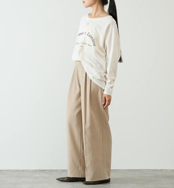 Liesse「梳毛調イージーワイドパンツ」|その他|
