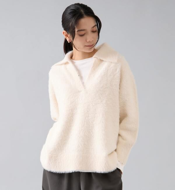 Liesse「セーラーカラーフェザーニット」|ニット・セーター|