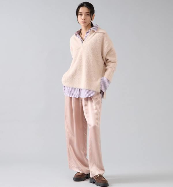 Liesse「セーラーカラーフェザーニット」|ニット・セーター|