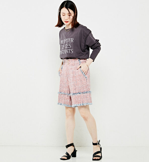 Soffitto「ツィードショー丈パンツ」|その他|