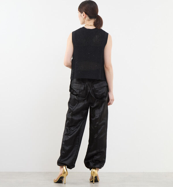 Soffitto「サスペンダー付きレザー調コーティングパンツ」|その他|