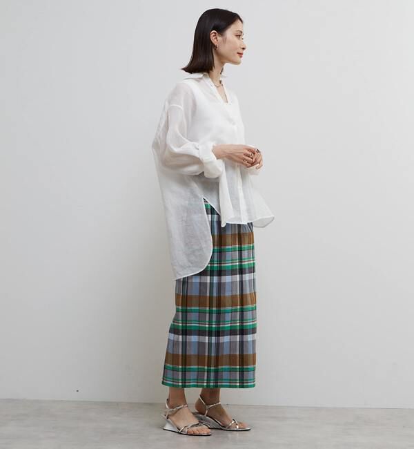 Soffitto「テンセル麻シアービックシルエットシャツ」|シャツ・ブラウス|