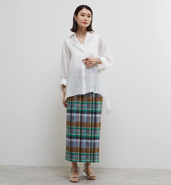 Soffitto「テンセル麻シアービックシルエットシャツ」|シャツ・ブラウス|