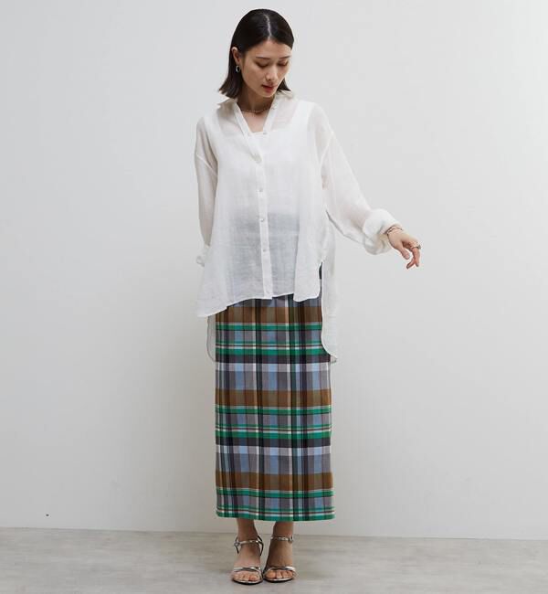 Soffitto「テンセル麻シアービックシルエットシャツ」|シャツ・ブラウス|