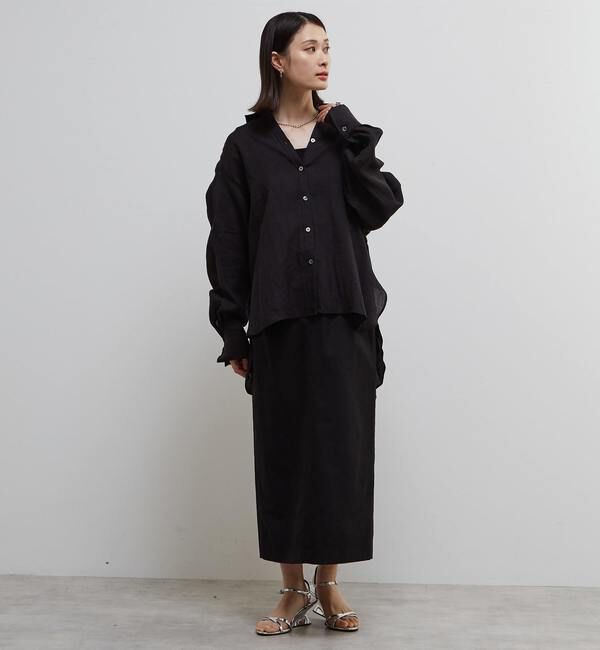 Soffitto「テンセル麻シアービックシルエットシャツ」|シャツ・ブラウス|