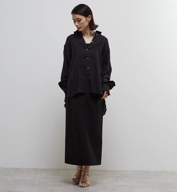 Soffitto「テンセル麻シアービックシルエットシャツ」|シャツ・ブラウス|