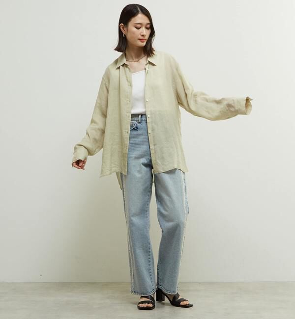 Soffitto「テンセル麻シアービックシルエットシャツ」|シャツ・ブラウス|