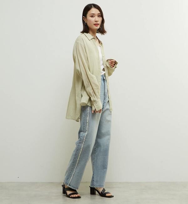 Soffitto「テンセル麻シアービックシルエットシャツ」|シャツ・ブラウス|