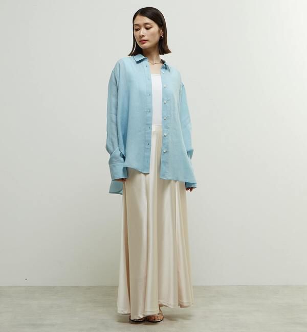 Soffitto「テンセル麻シアービックシルエットシャツ」|シャツ・ブラウス|