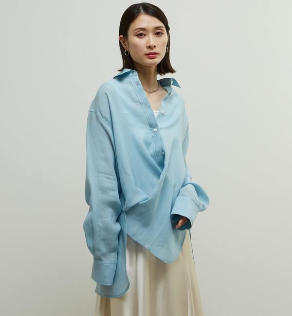 Soffitto「テンセル麻シアービックシルエットシャツ」|シャツ・ブラウス|