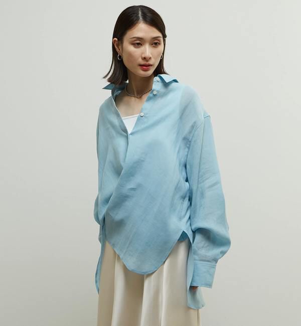 Soffitto「テンセル麻シアービックシルエットシャツ」|シャツ・ブラウス|