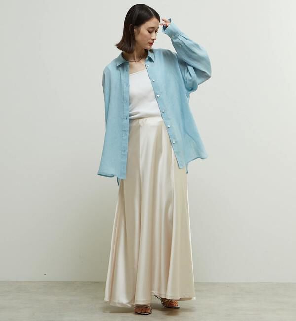 Soffitto「テンセル麻シアービックシルエットシャツ」|シャツ・ブラウス|