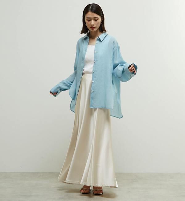 Soffitto「テンセル麻シアービックシルエットシャツ」|シャツ・ブラウス|