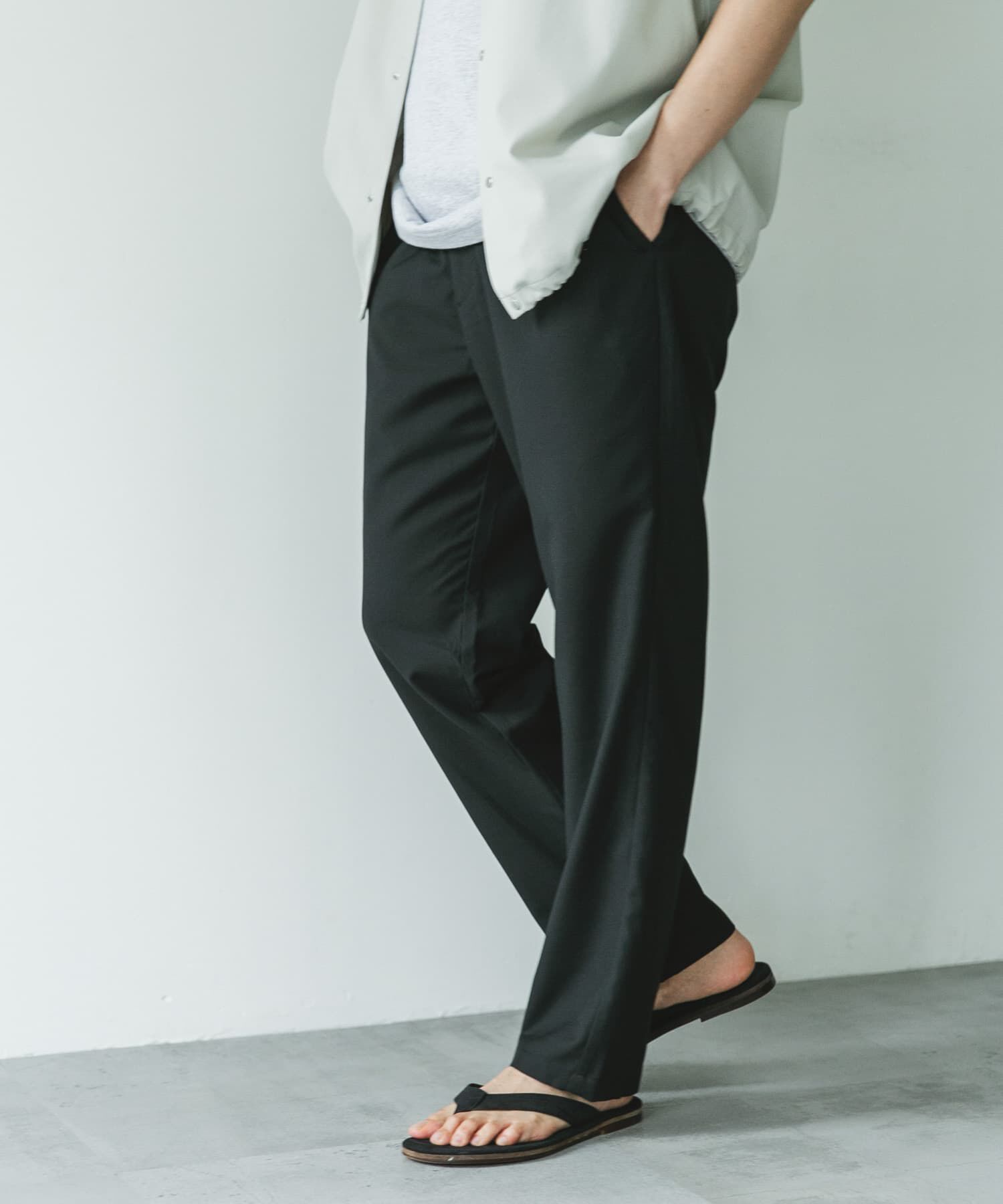 URBAN RESEARCH DOORS「『速乾/接触冷感/イージーケア』ウールライクイージートラウザー」|その他|