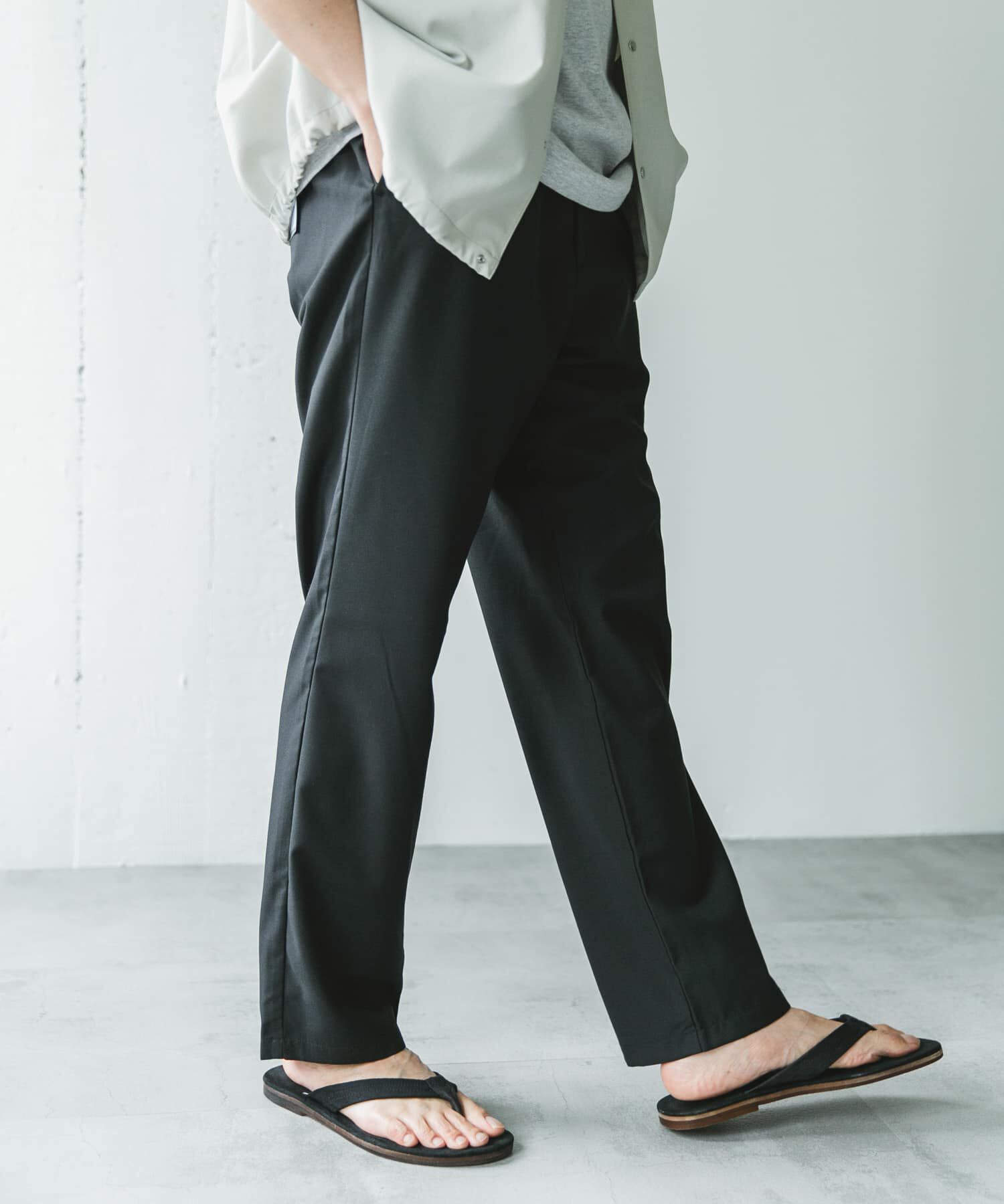 URBAN RESEARCH DOORS「『速乾/接触冷感/イージーケア』ウールライクイージートラウザー」|その他|