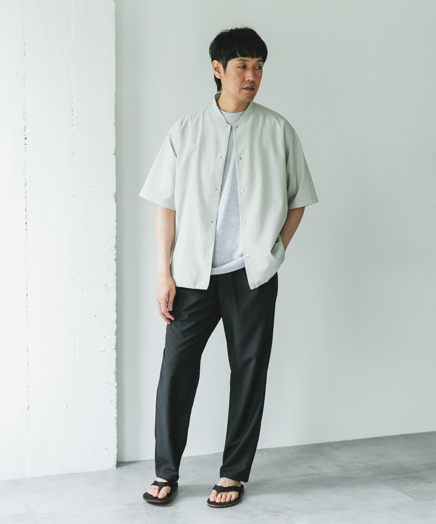 URBAN RESEARCH DOORS「『速乾/接触冷感/イージーケア』ウールライクイージートラウザー」|その他|