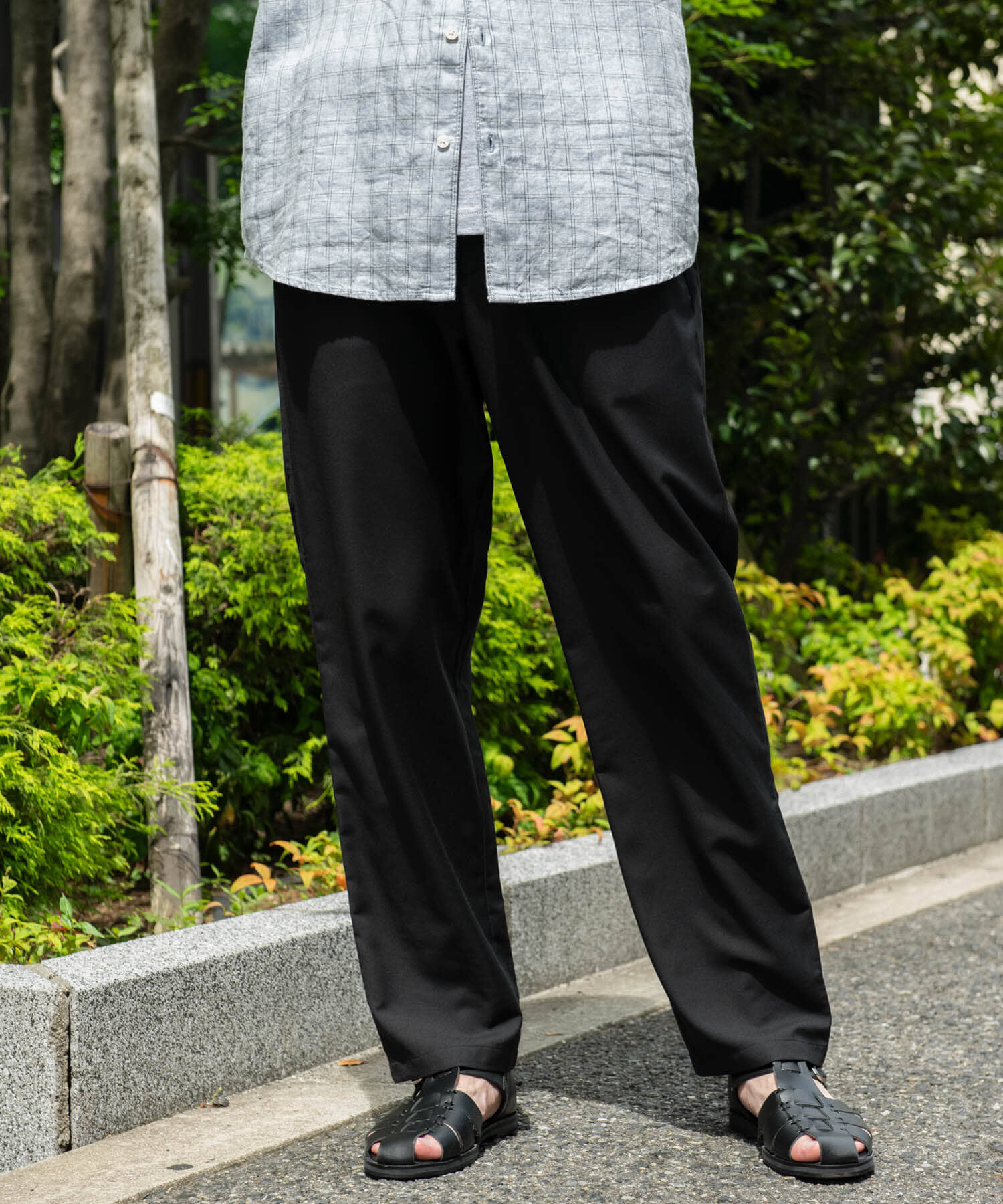 URBAN RESEARCH DOORS「『速乾/接触冷感/イージーケア』ウールライクイージートラウザー」|その他|