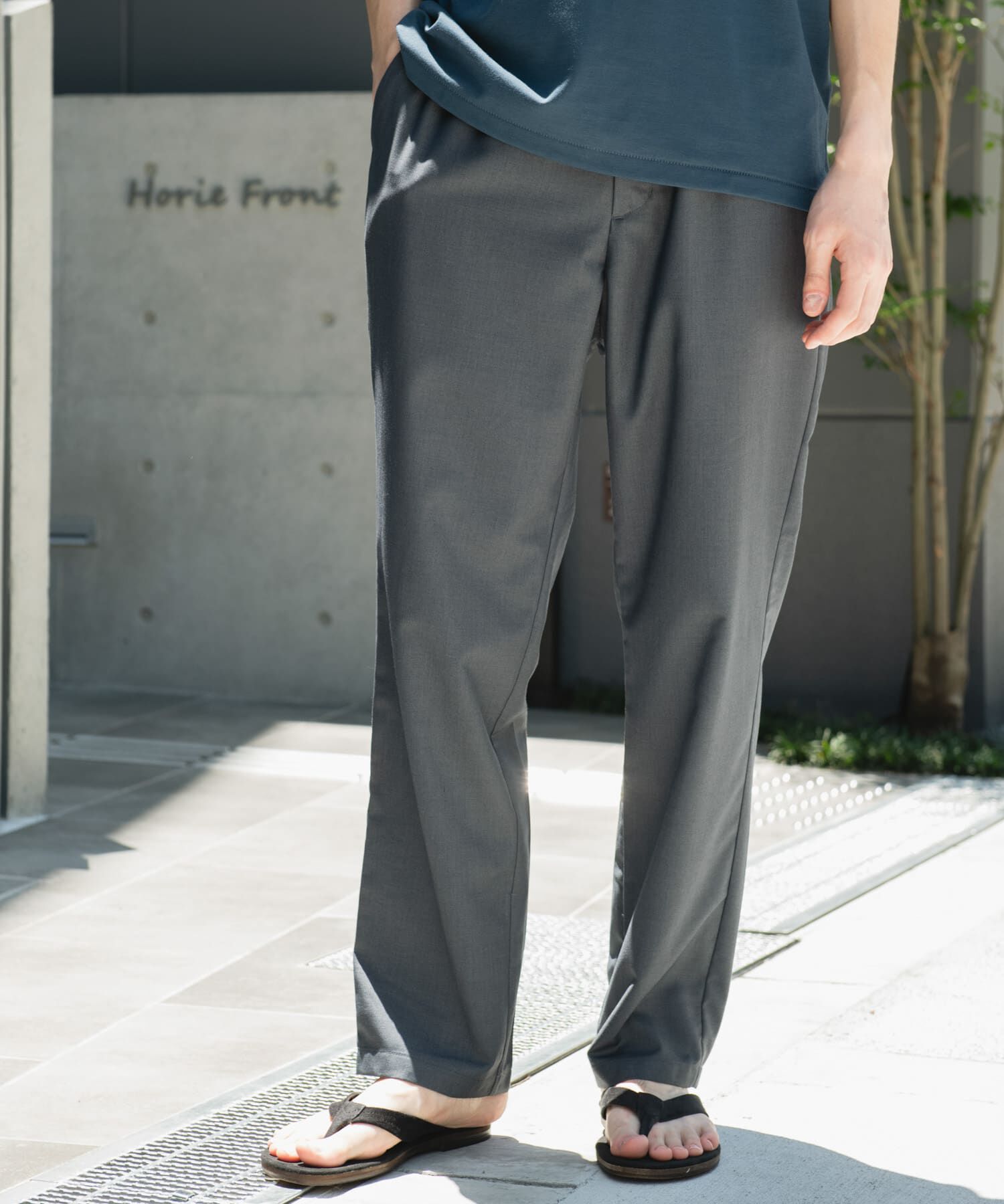 URBAN RESEARCH DOORS「『速乾/接触冷感/イージーケア』ウールライクイージートラウザー」|その他|