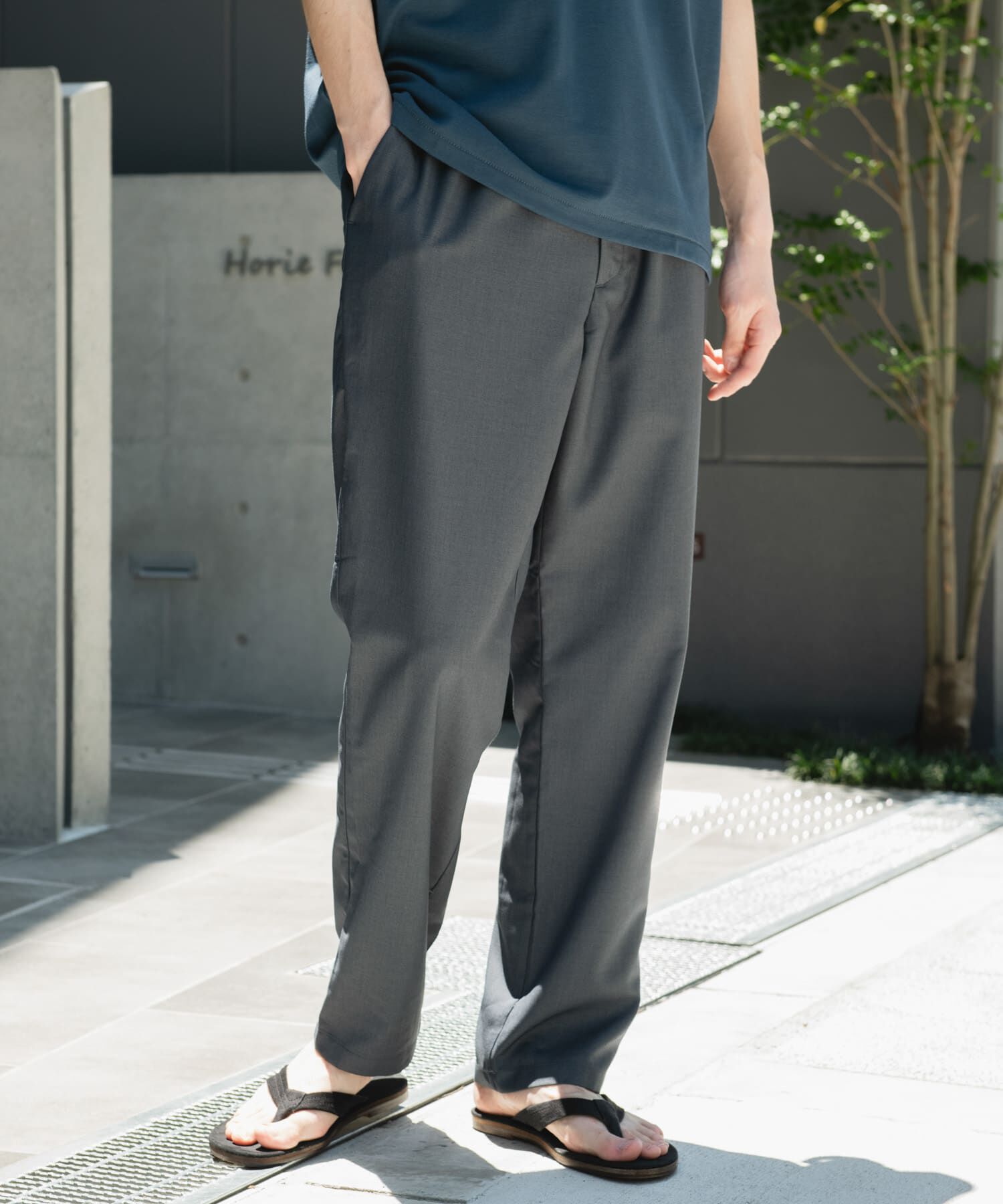 URBAN RESEARCH DOORS「『速乾/接触冷感/イージーケア』ウールライクイージートラウザー」|その他|