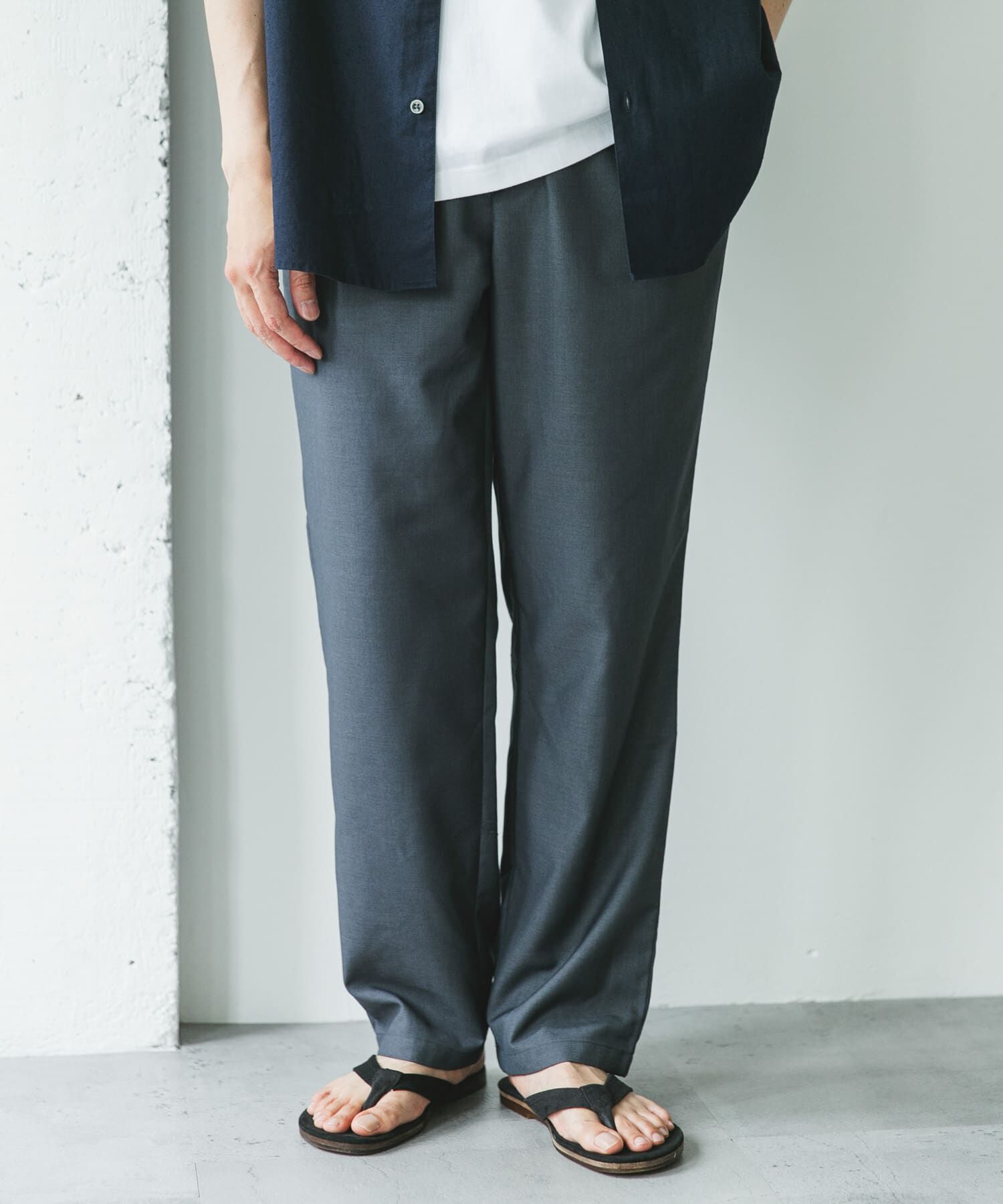 URBAN RESEARCH DOORS「『速乾/接触冷感/イージーケア』ウールライクイージートラウザー」|その他|