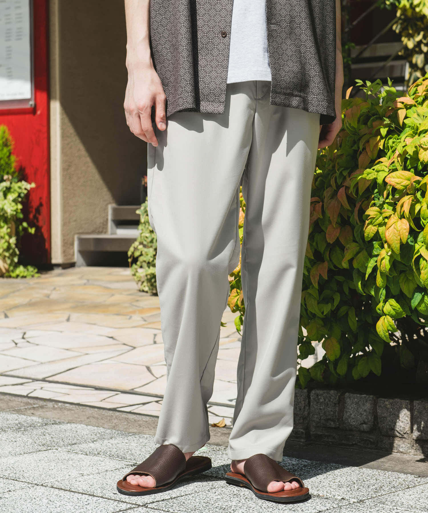 URBAN RESEARCH DOORS「『速乾/接触冷感/イージーケア』ウールライクイージートラウザー」|その他|