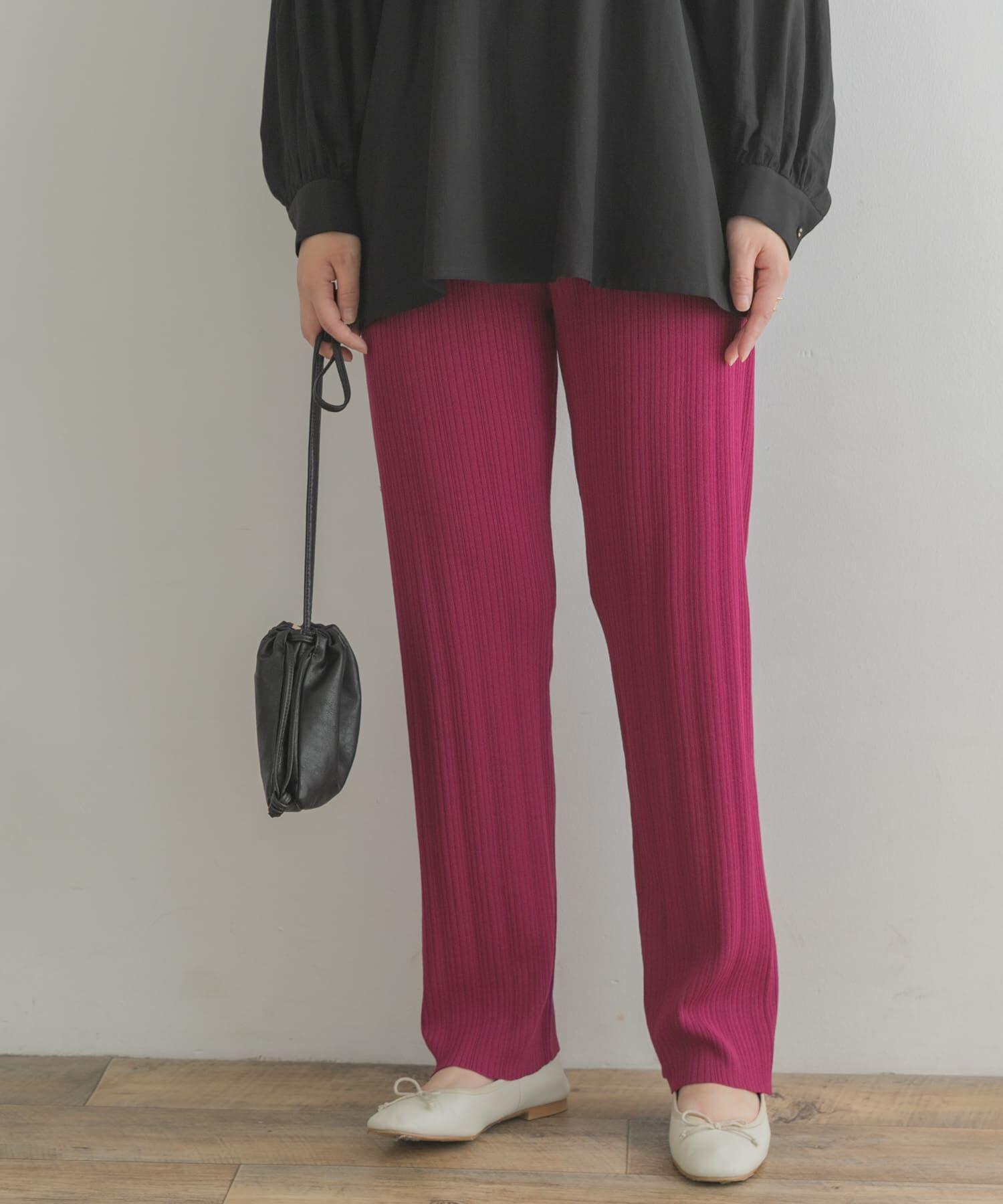 URBAN RESEARCH ROSSO「F by ROSSO　ウォッシャブルニットリブパンツ」|その他|