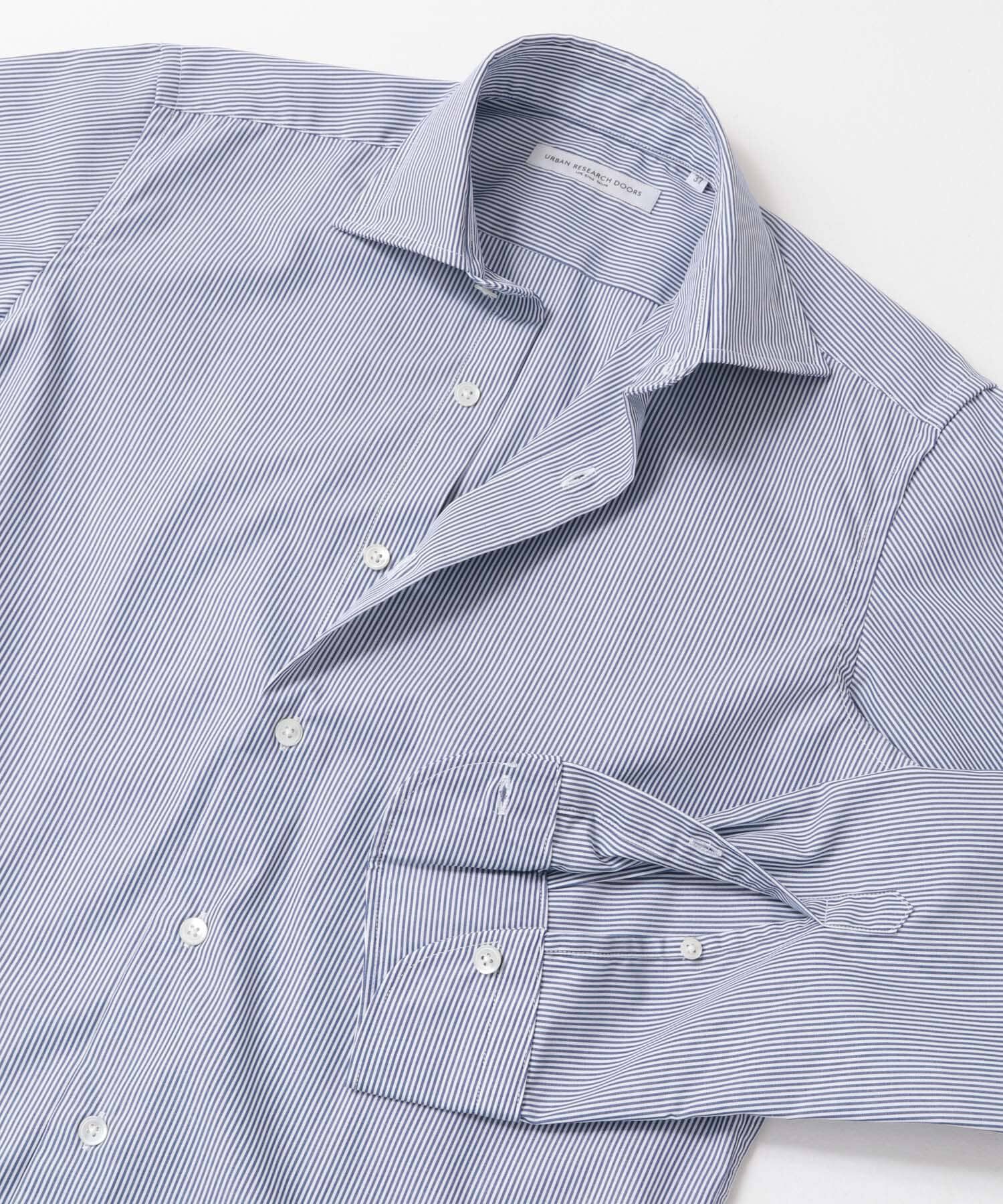 URBAN RESEARCH DOORS「『イージーケア』LIFE STYLE TAILOR　セミワイド細ストライプシャツ」|シャツ・ブラウス|
