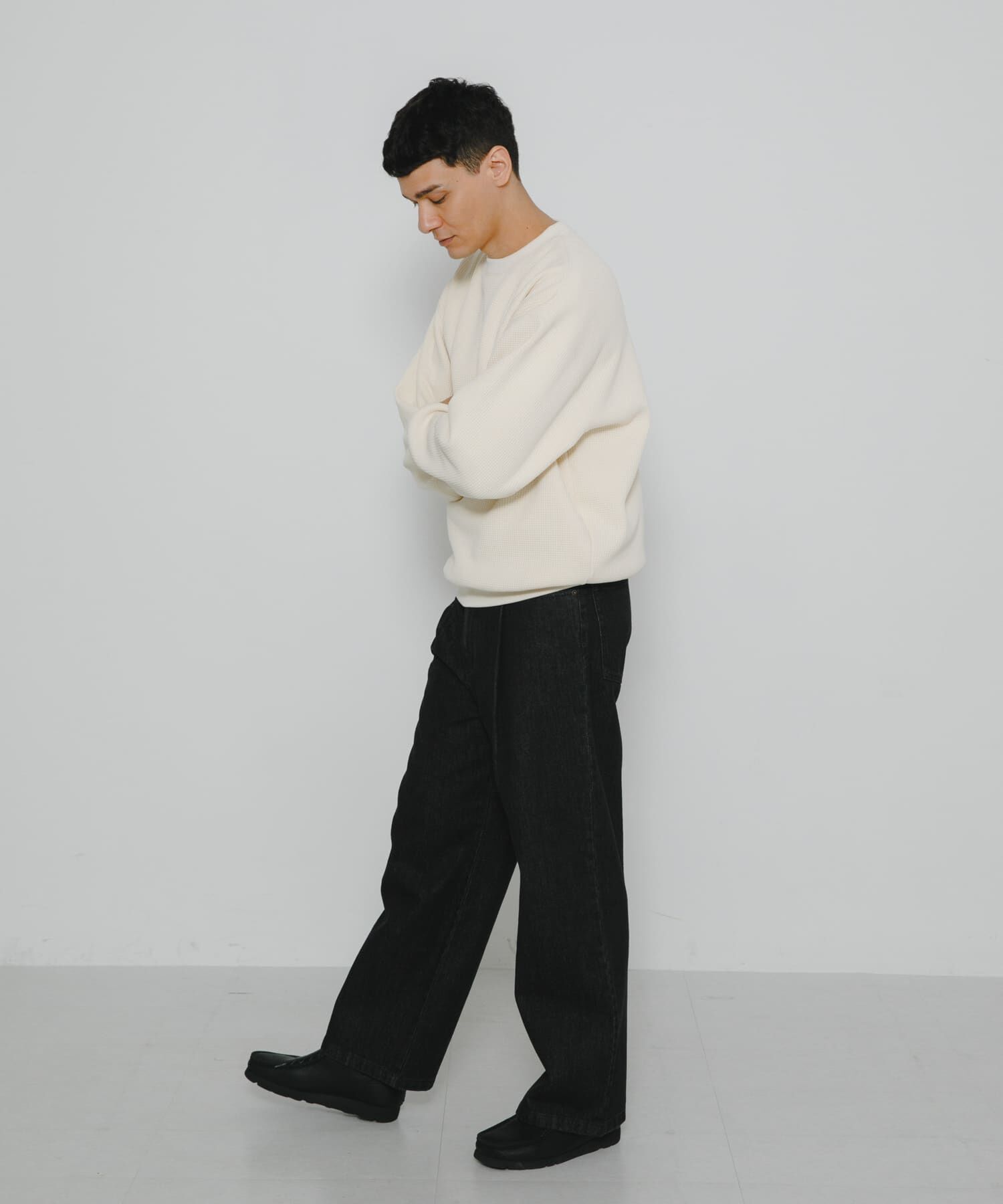 Sonny Label 「裏起毛ワッフルリラックスフィットプルオーバー」|Tシャツ・カットソー|