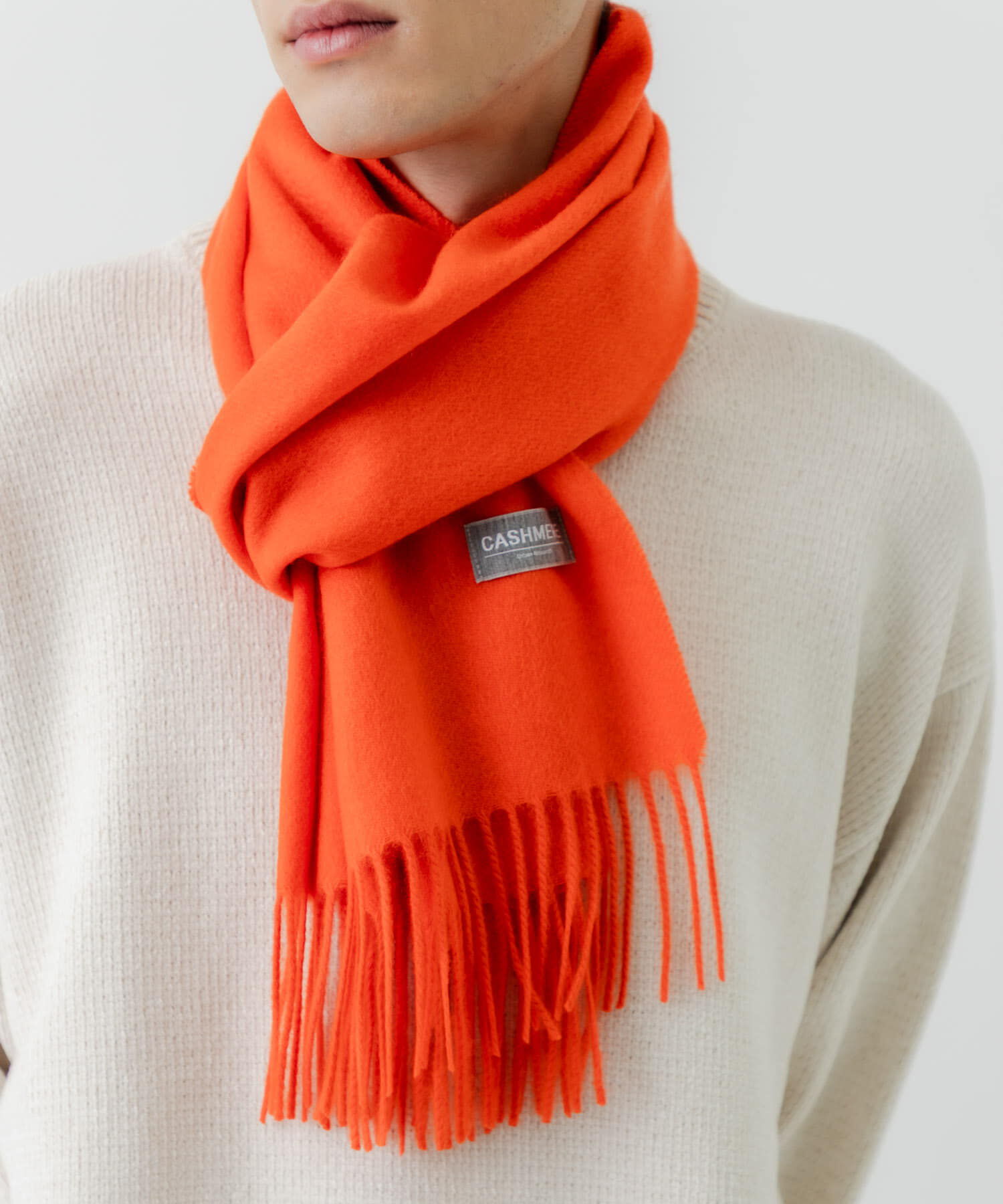 URBAN RESEARCH「ソリッドカシミヤマフラー」|マフラー|オレンジ