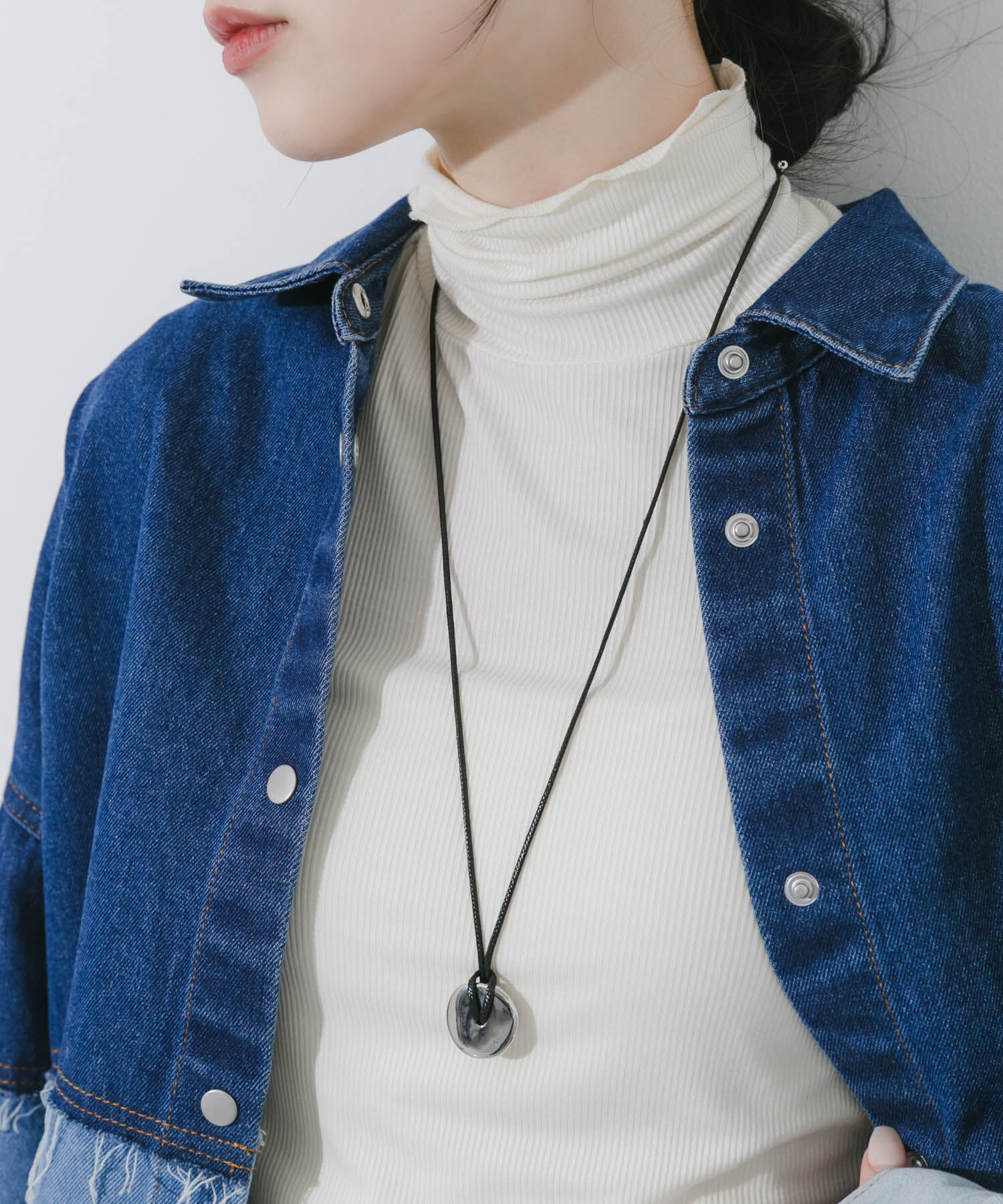 SMELLY「メタルラウンドコードネックレス」|ネックレス|