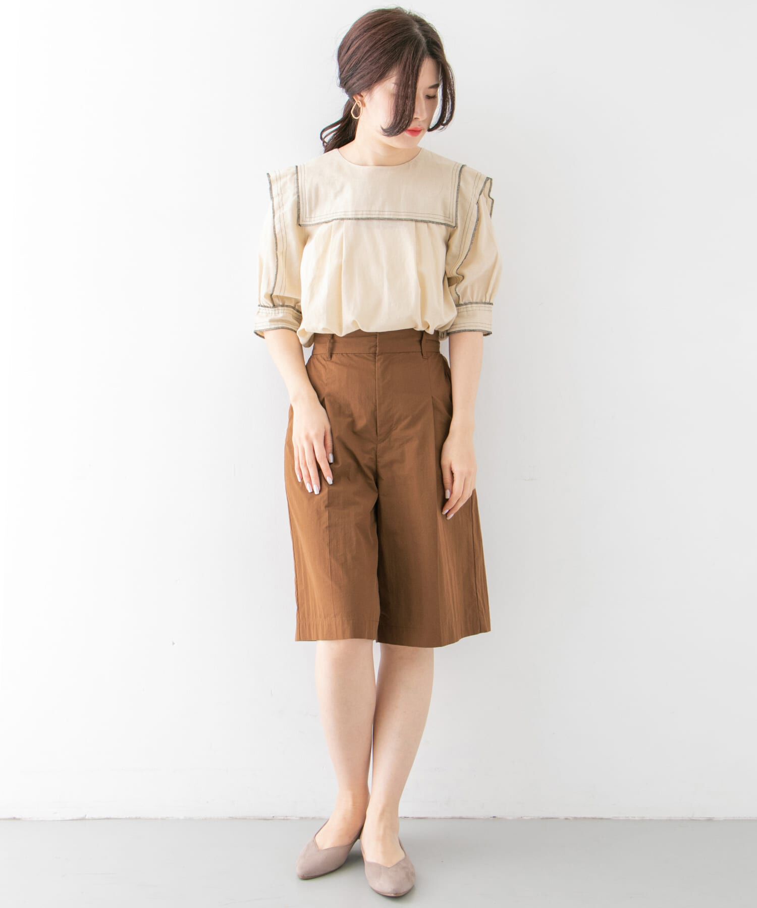  「フロントタックハーフパンツ&there4;」|その他|