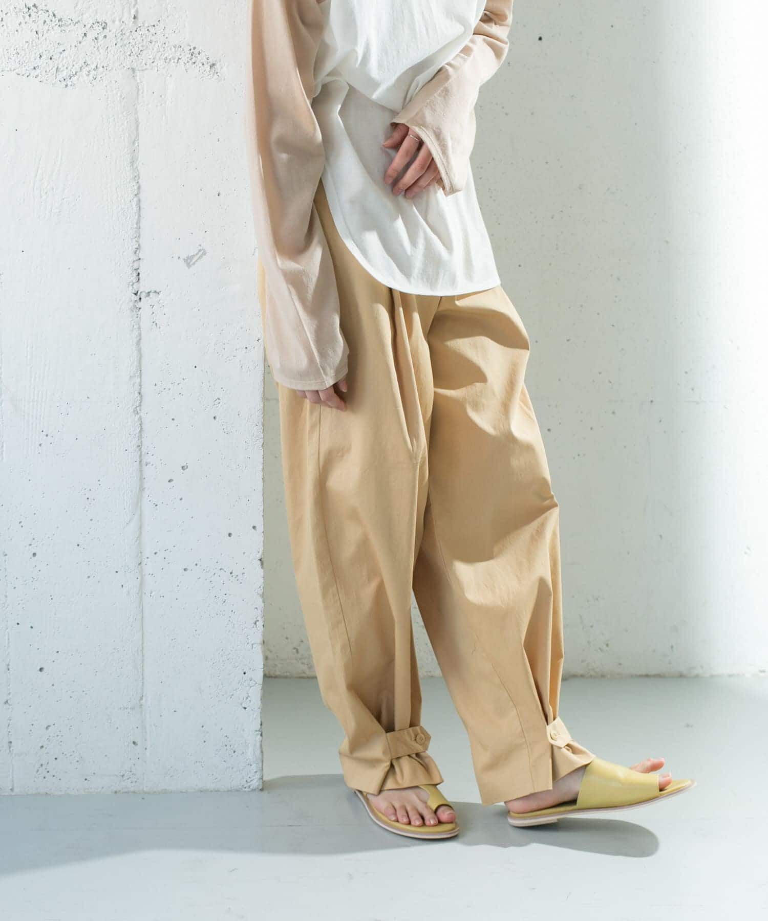  「ヘムボタンデザインパンツ」|その他|