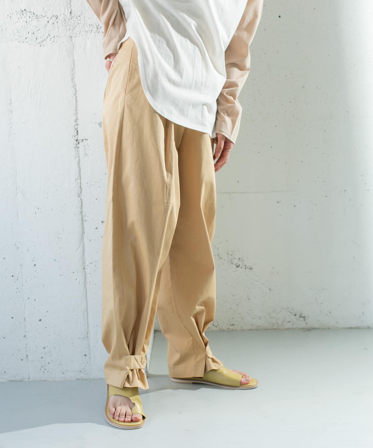  「ヘムボタンデザインパンツ」|その他|