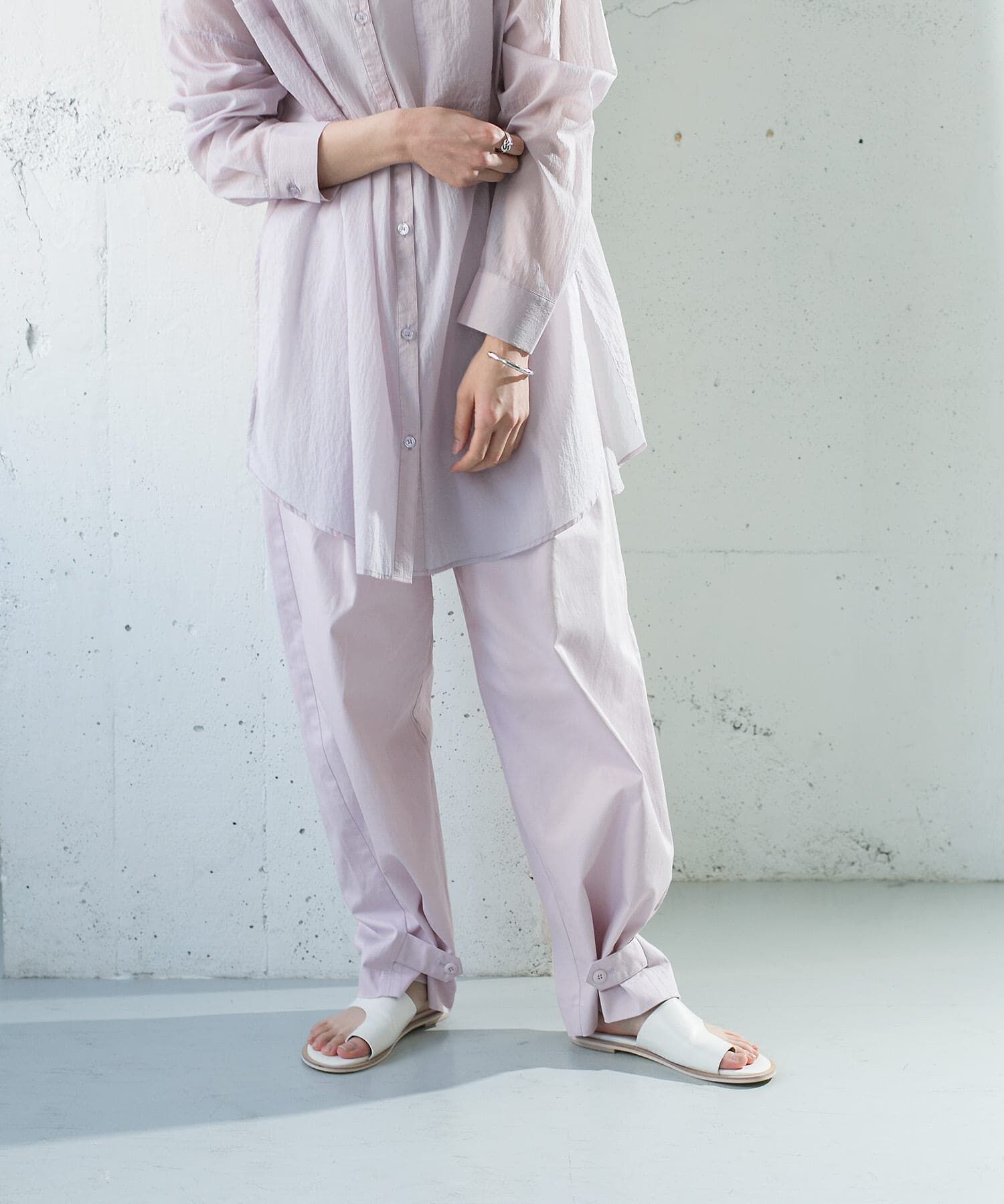  「ヘムボタンデザインパンツ」|その他|