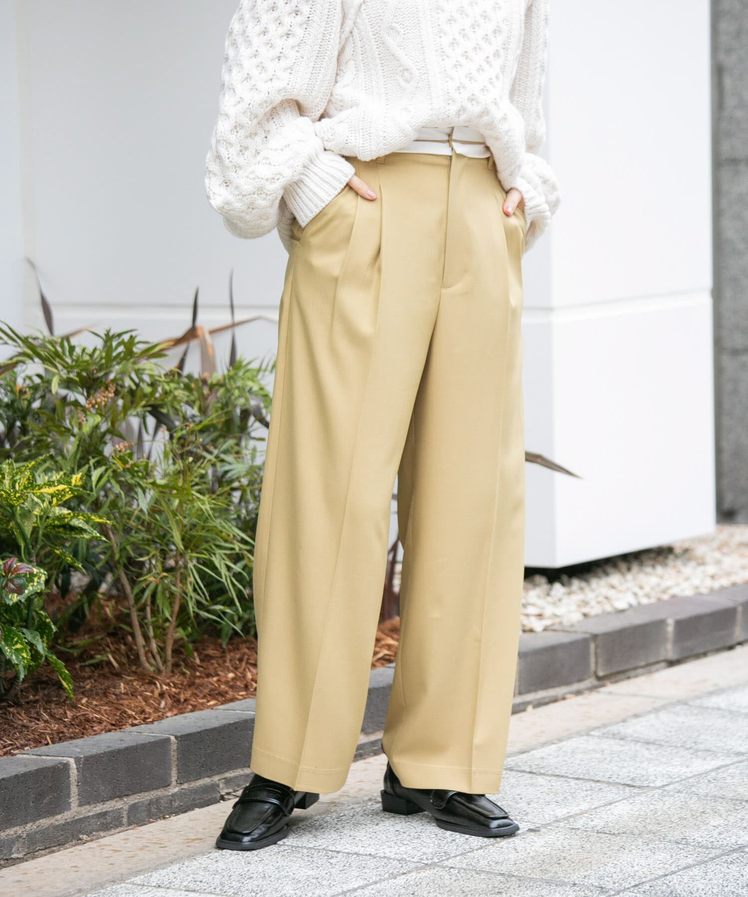  「マーベルトデザインパンツ」|その他|キャメル