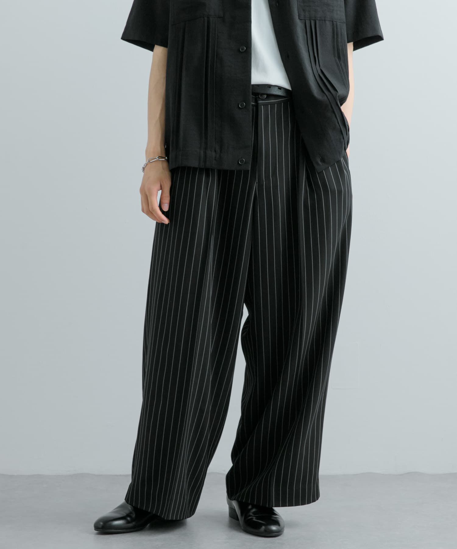 SENSE OF PLACE by URBAN RESEARCH「ワンタックピンストライプワイドスラックス」|その他|