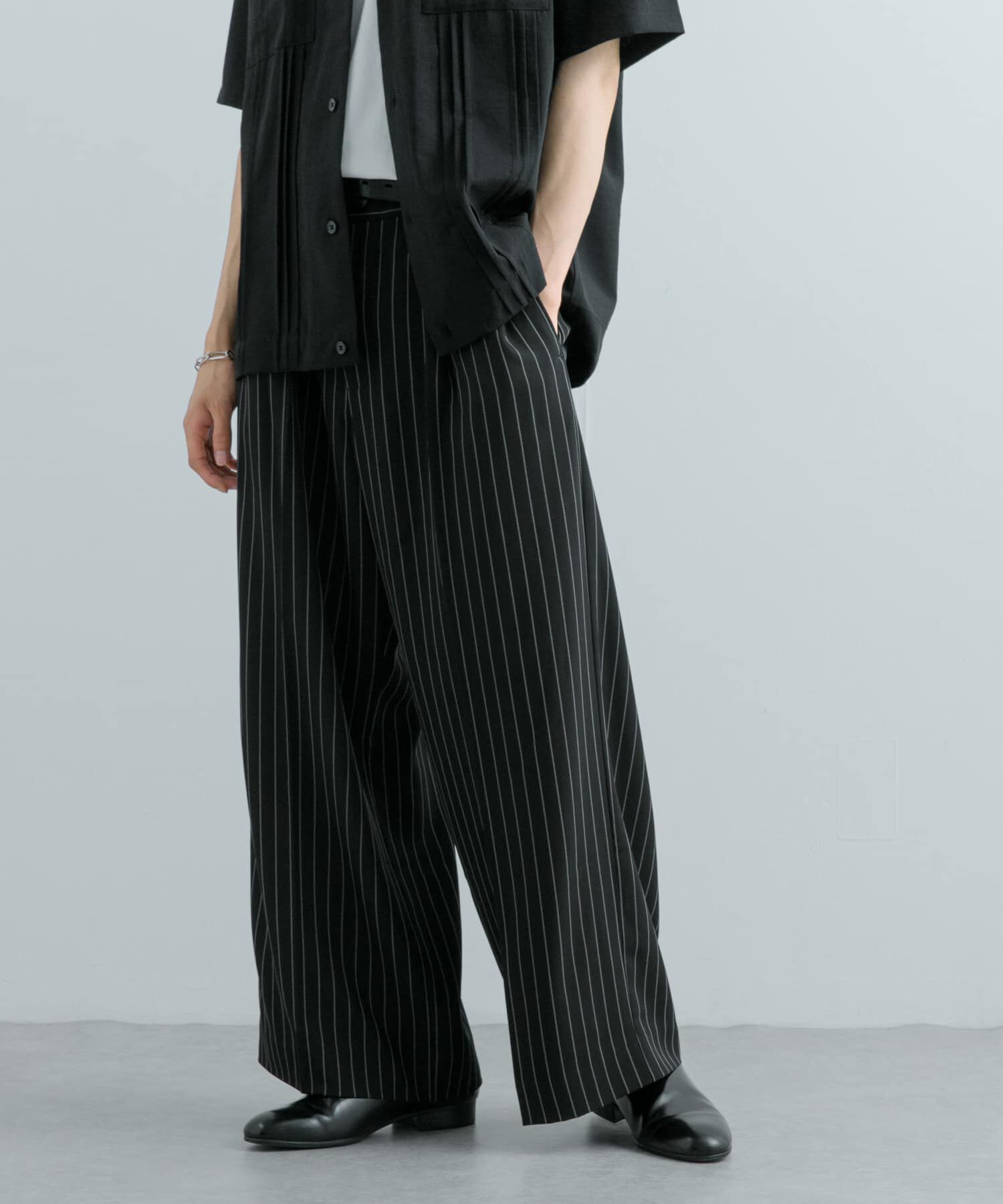 SENSE OF PLACE by URBAN RESEARCH「ワンタックピンストライプワイドスラックス」|その他|